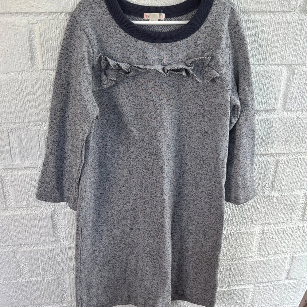 Crewcuts Girls Gray Kids Sweater Dress sz 12